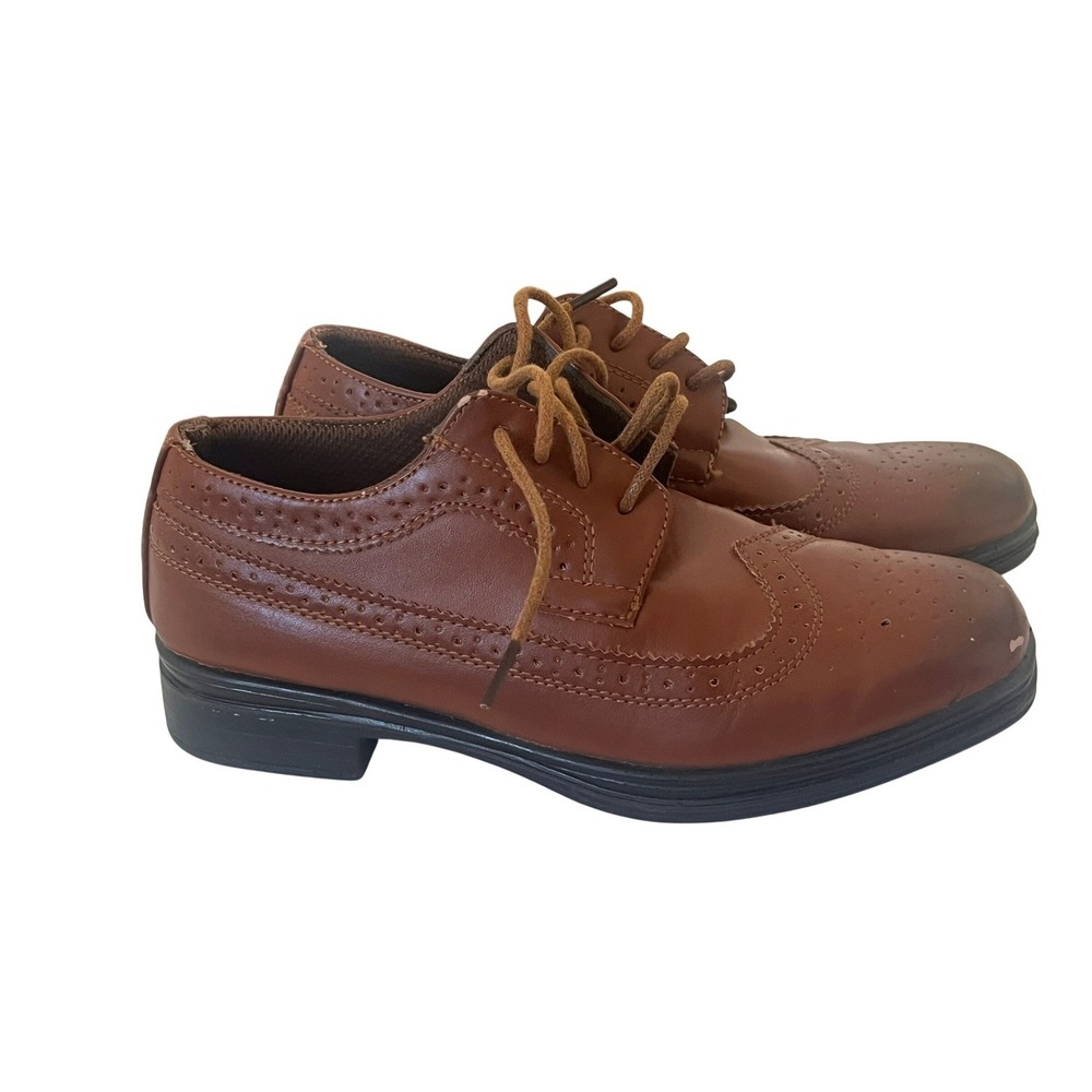 Deer Stags Ace Boys' Wingtip Oxford Shoes Good Used Condition/No Box‎